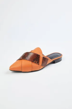 Origami Slipper In Terracotta