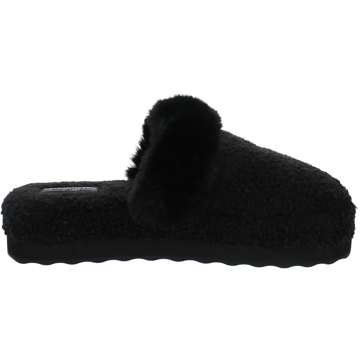Peachee Womens Faux Fur Slip On Mules