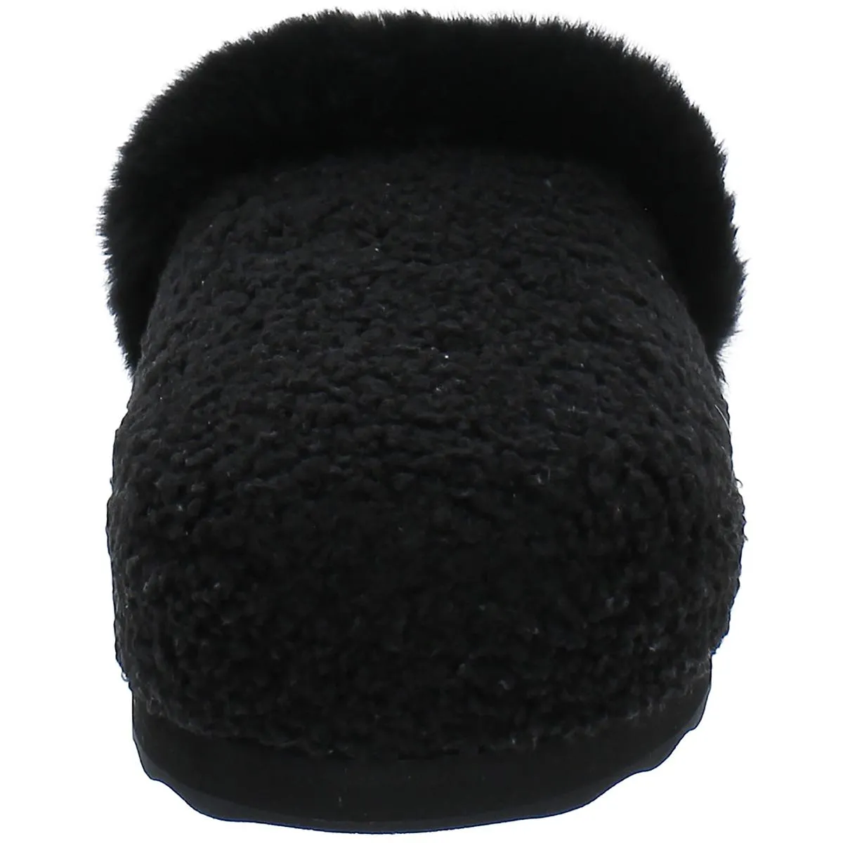 Peachee Womens Faux Fur Slip On Mules