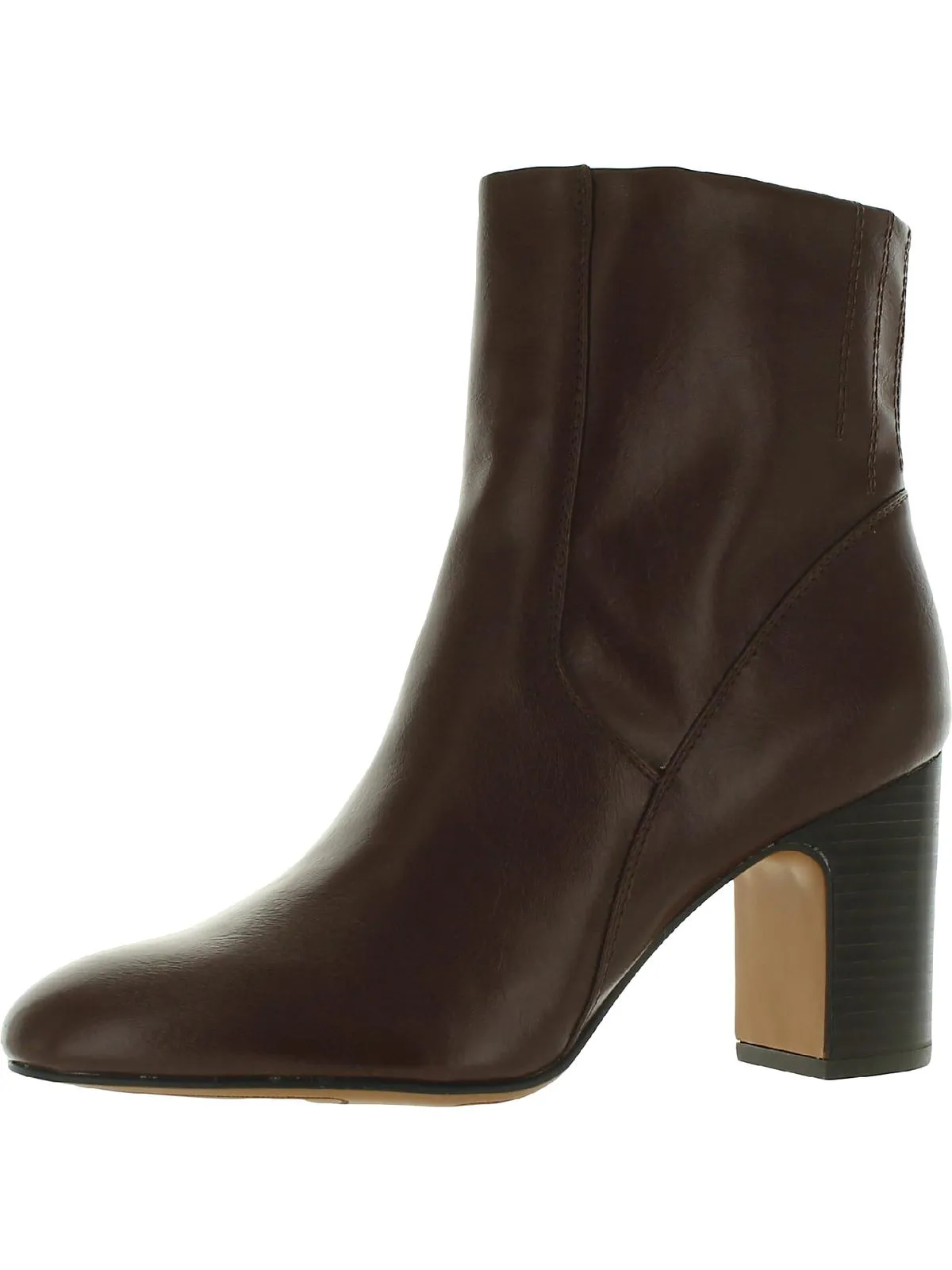 Ponte Womens Faux Leather Ankle Booties