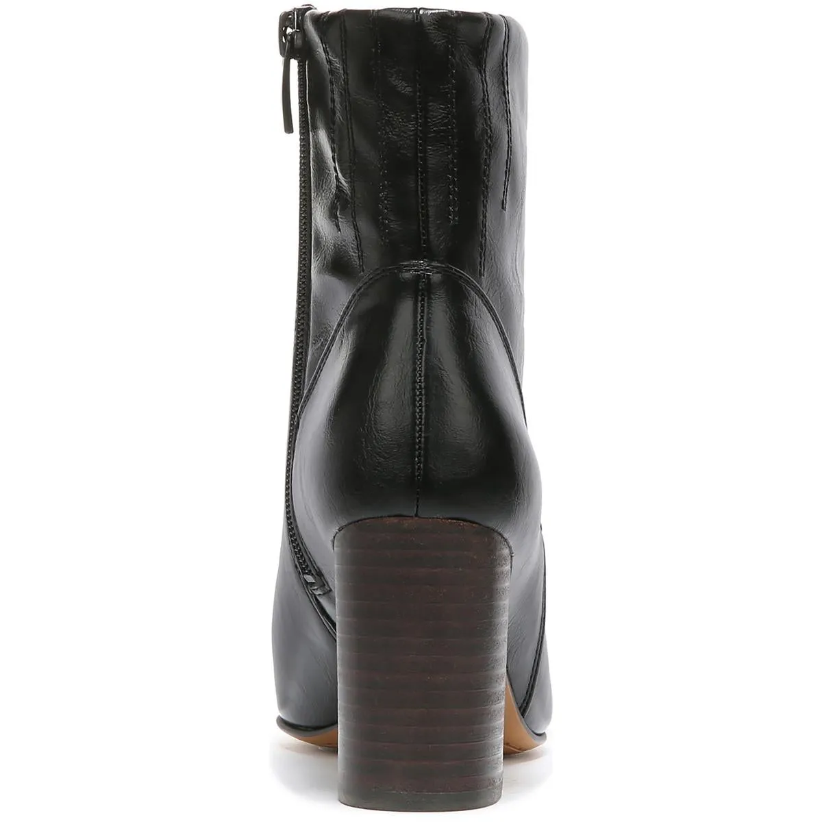 Ponte Womens Faux Leather Ankle Booties
