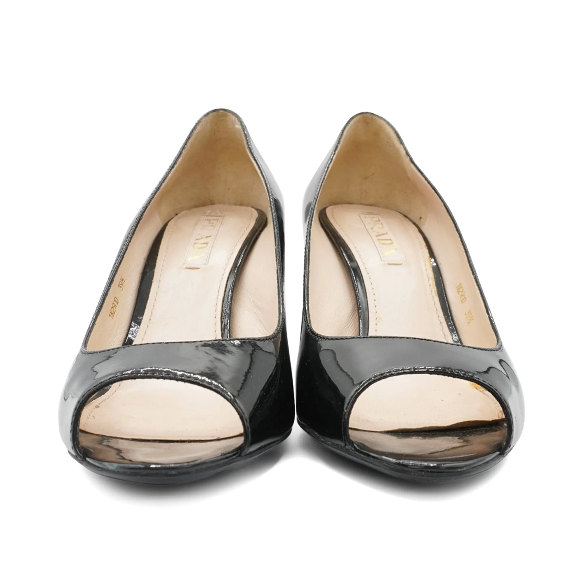 Prada Peep-Toe Heels - Women's 39.5