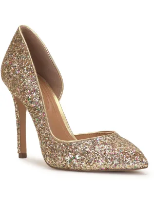Prizma 8 Womens Glitter Stiletto D'Orsay Heels