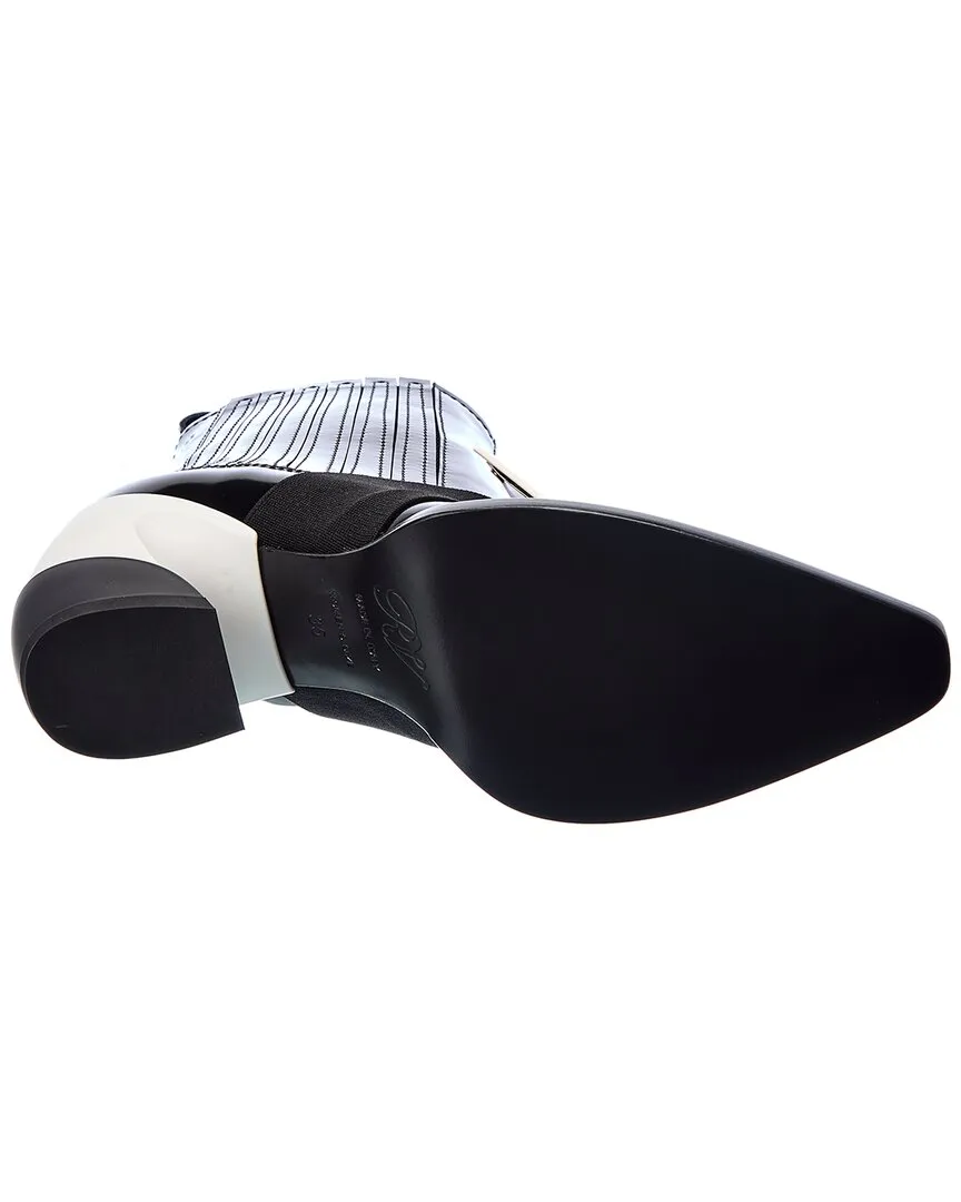 Roger Vivier Viv Tex Leather Bootie