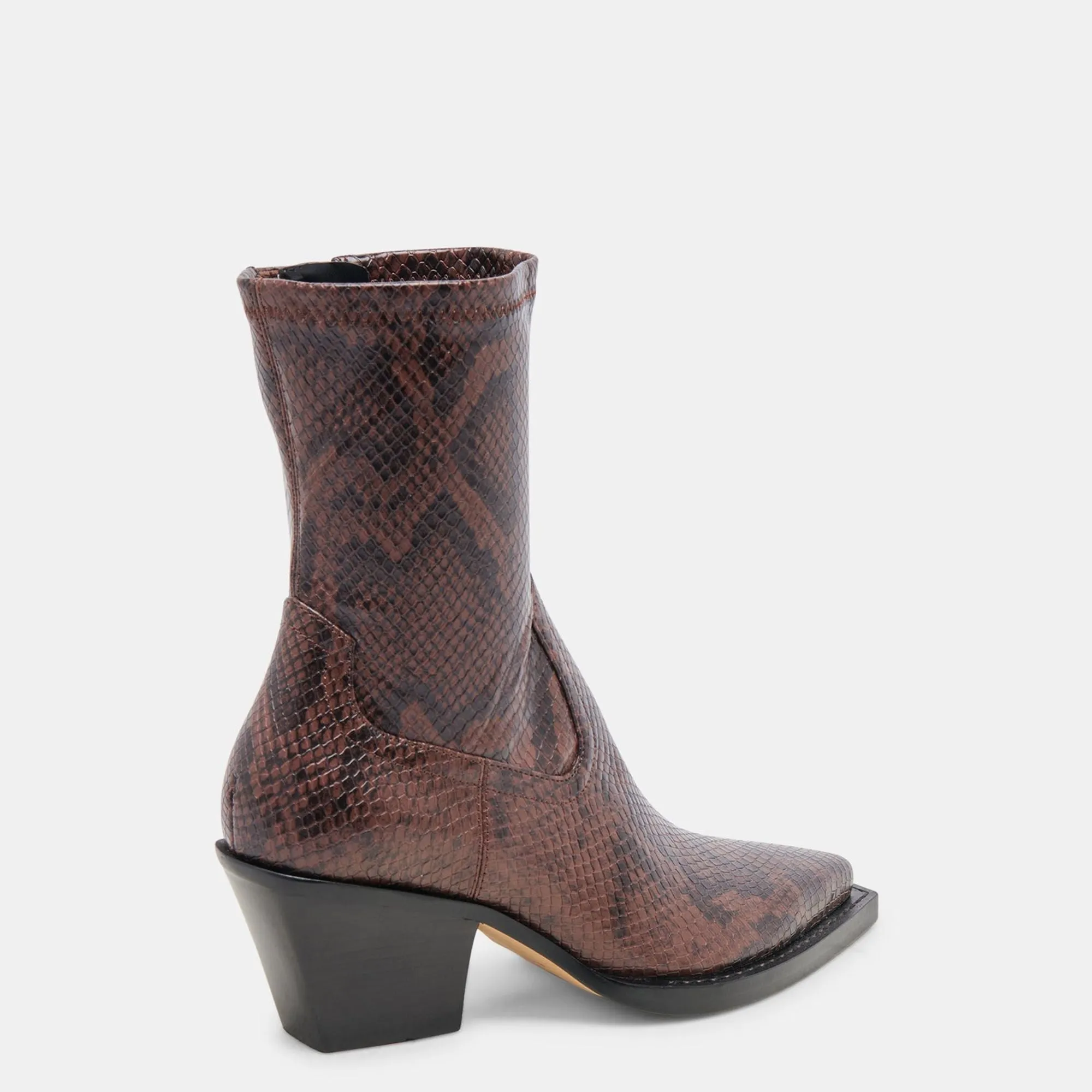 Rutger Wide Calf Boots Java Embossed Stella