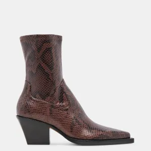 Rutger Wide Calf Boots Java Embossed Stella