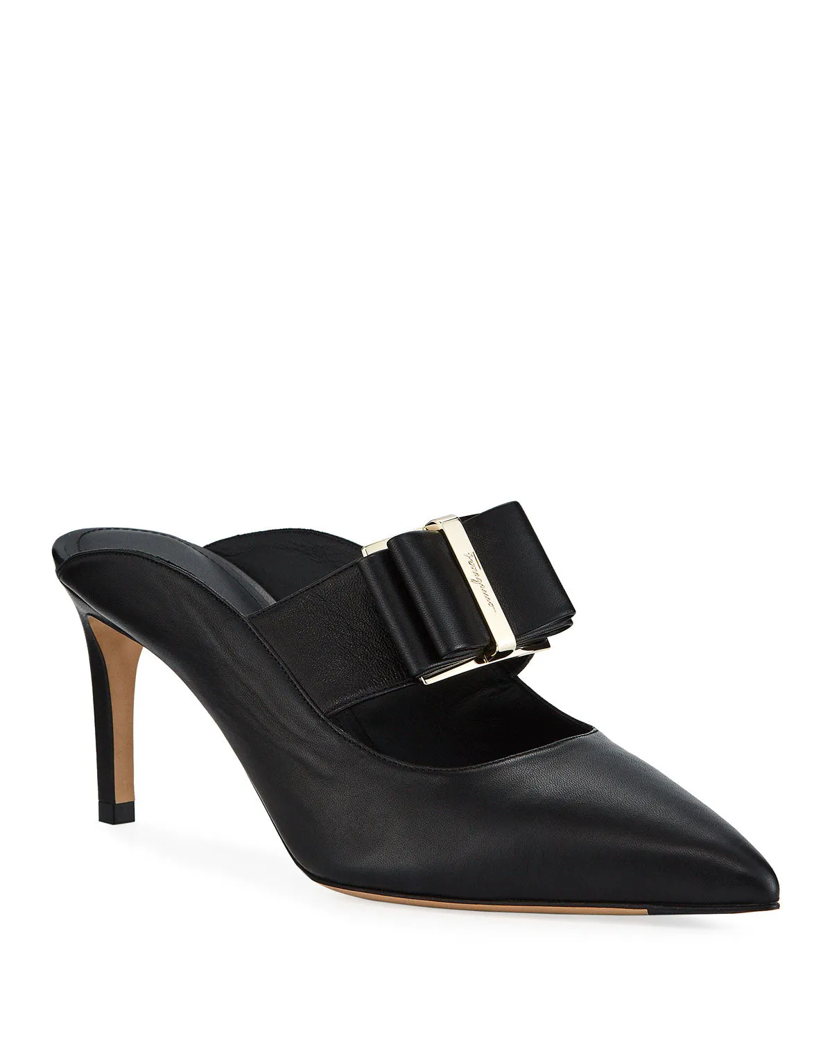 SALVATORE FERRAGAMO Zelda Women's 724997 Black Mule