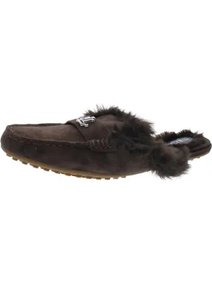 Savanah Womens Kidsuede Slip On Mules