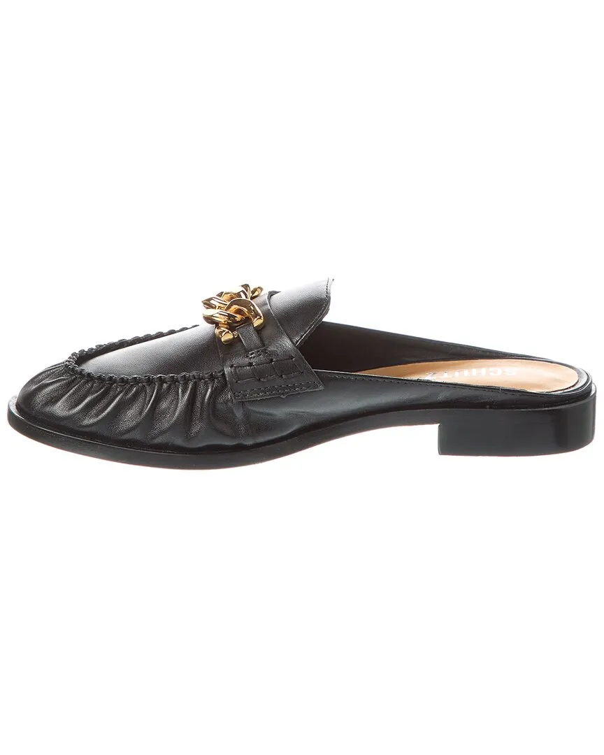 SCHUTZ Luca Chain Leather Flat