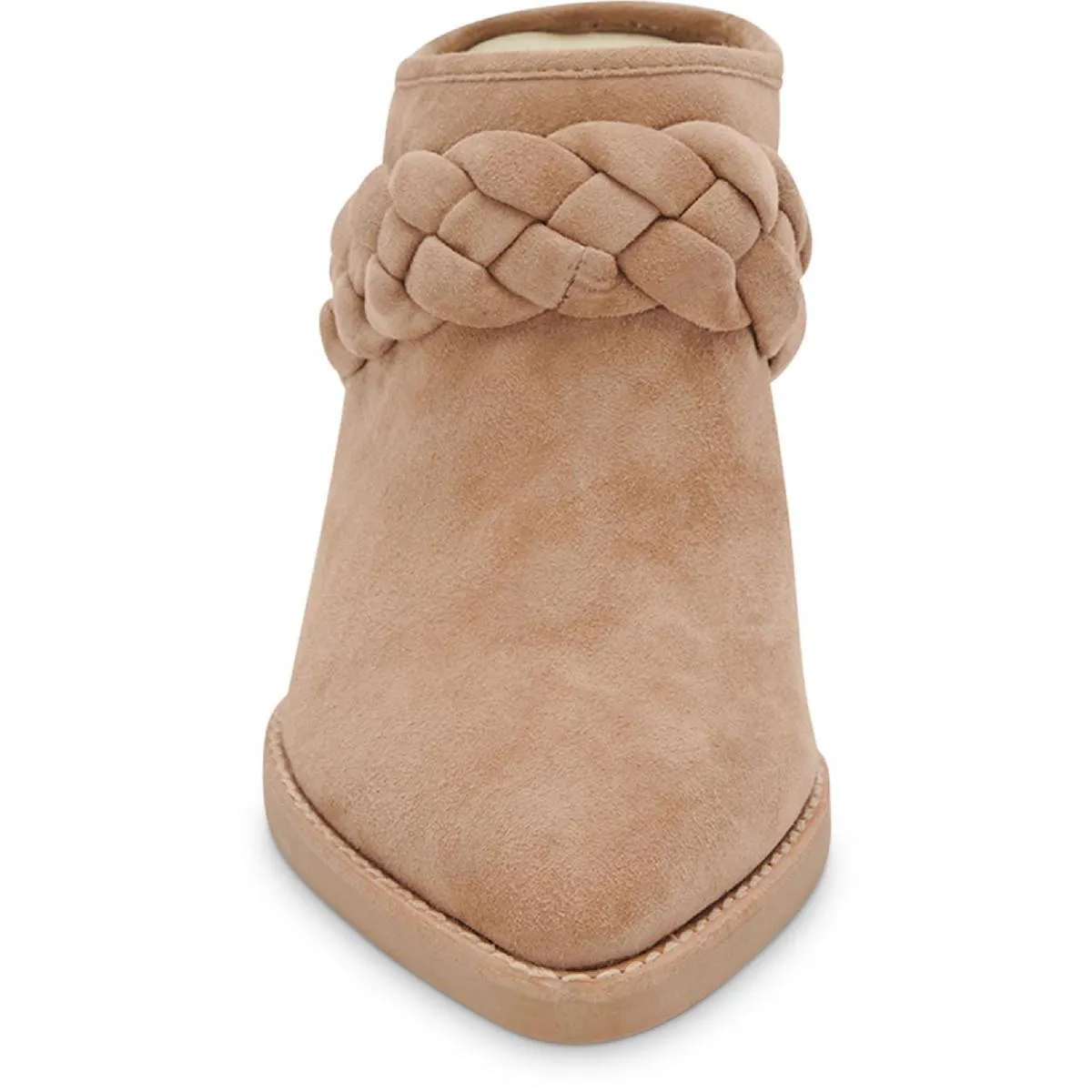 Serla Womens Suede Pointed Toe Mules
