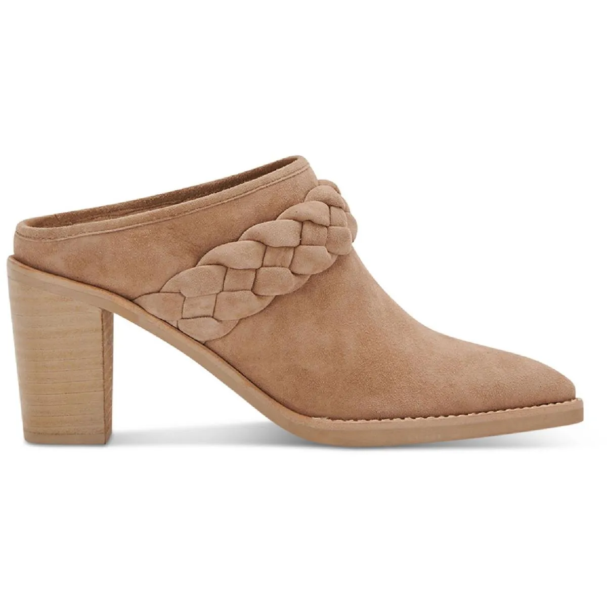 Serla Womens Suede Pointed Toe Mules