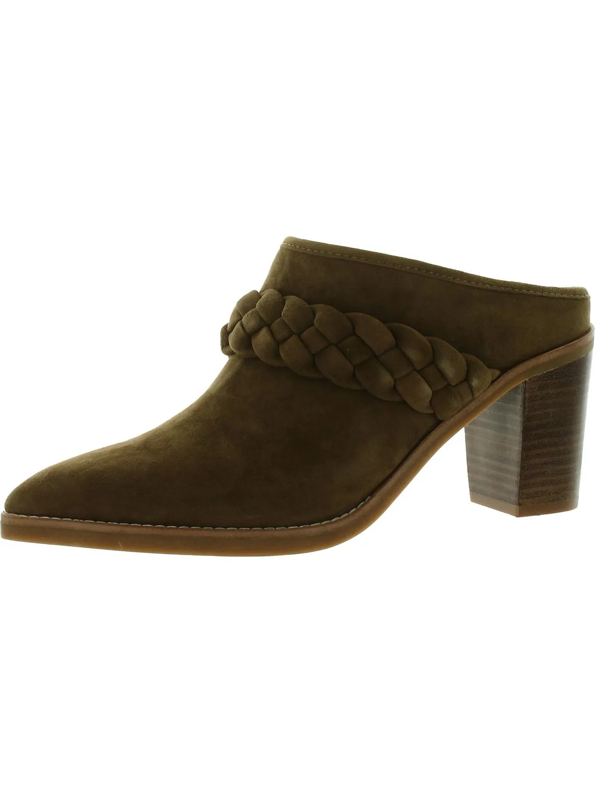 Serla Womens Suede Pointed Toe Mules
