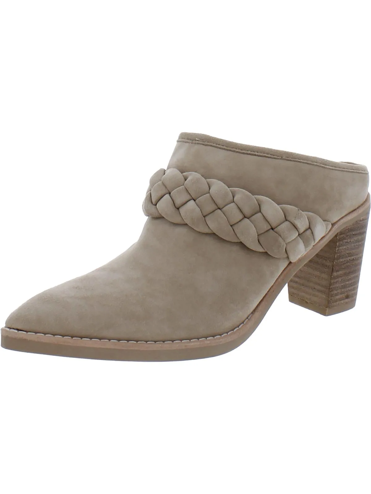 Serla Womens Suede Pointed Toe Mules