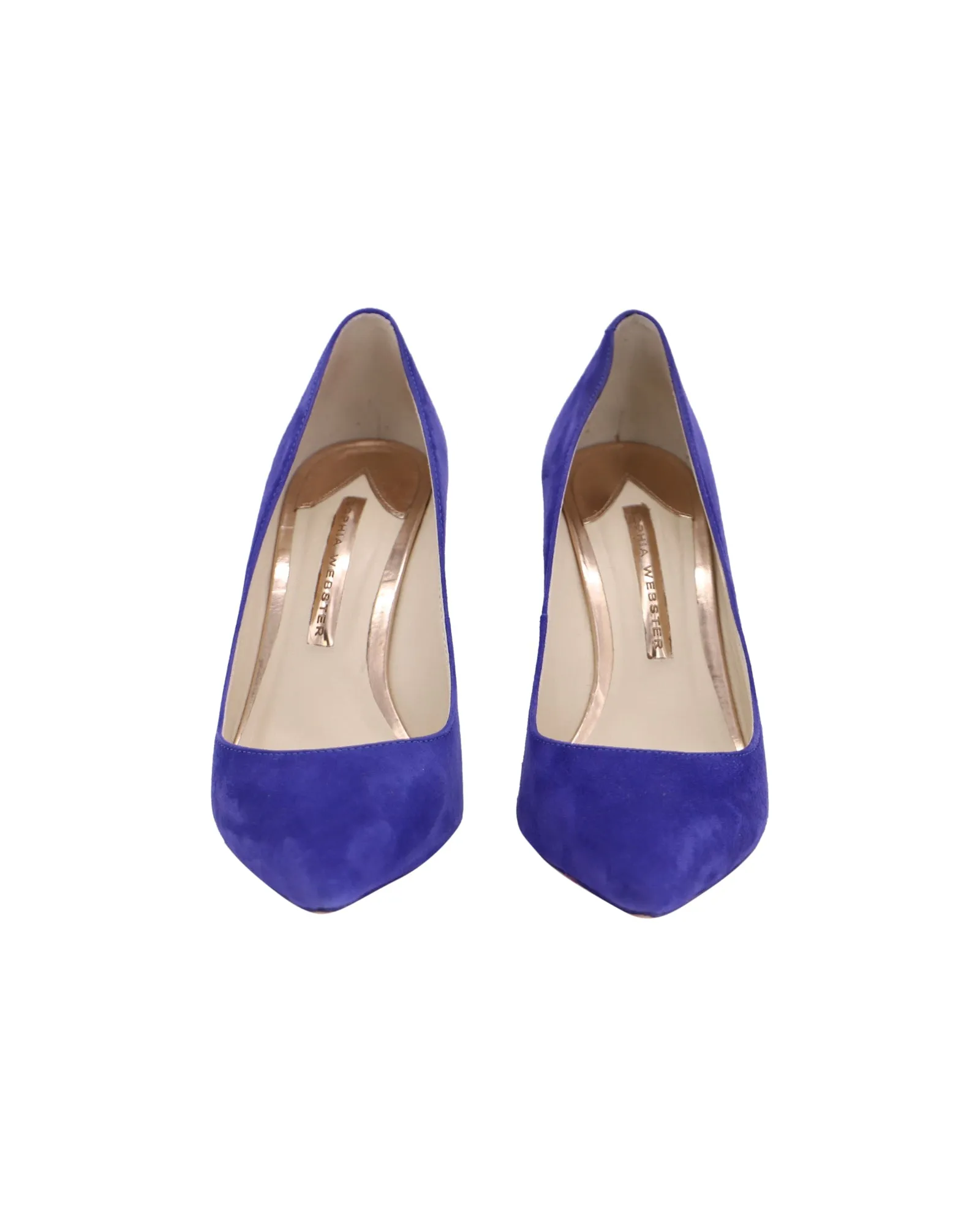 Sophia Webster Lola Electric 90 Pumps in Blue Suede