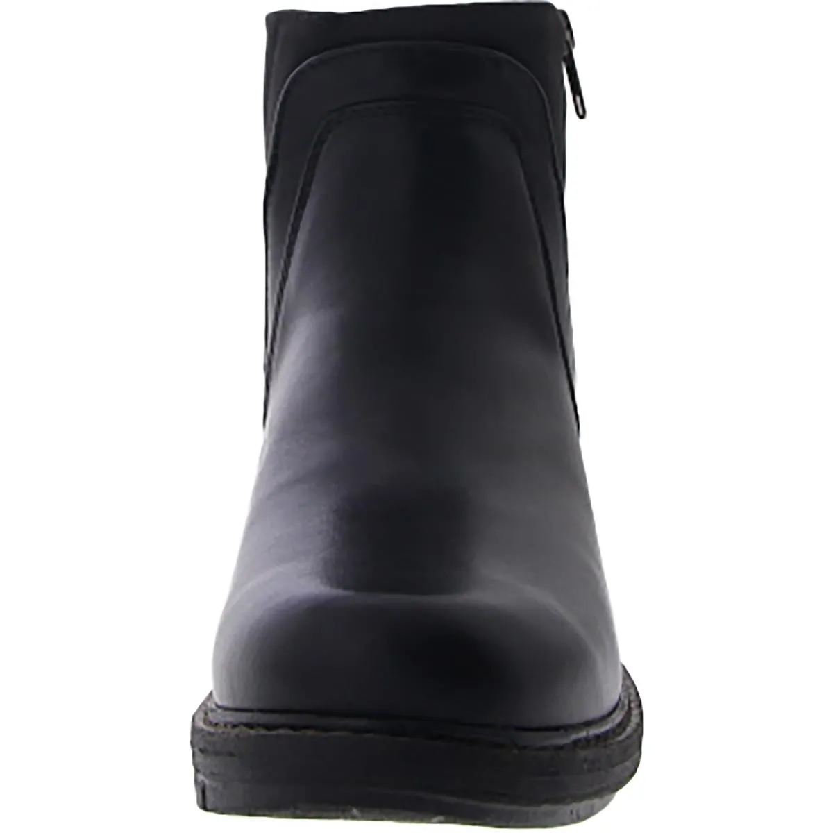 Spike Chicago Womens Faux Leather Faux Fur Lined Booties