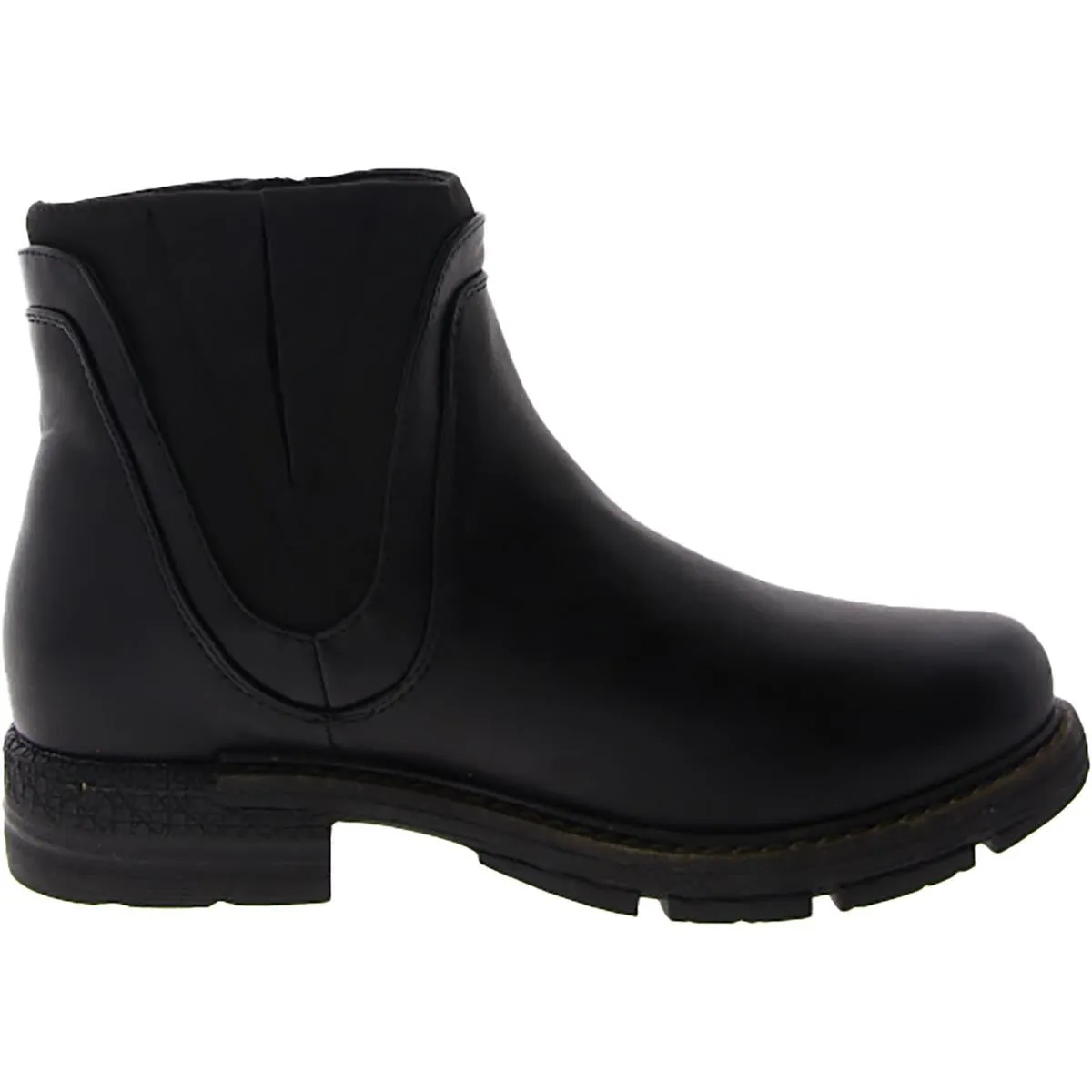 Spike Chicago Womens Faux Leather Faux Fur Lined Booties