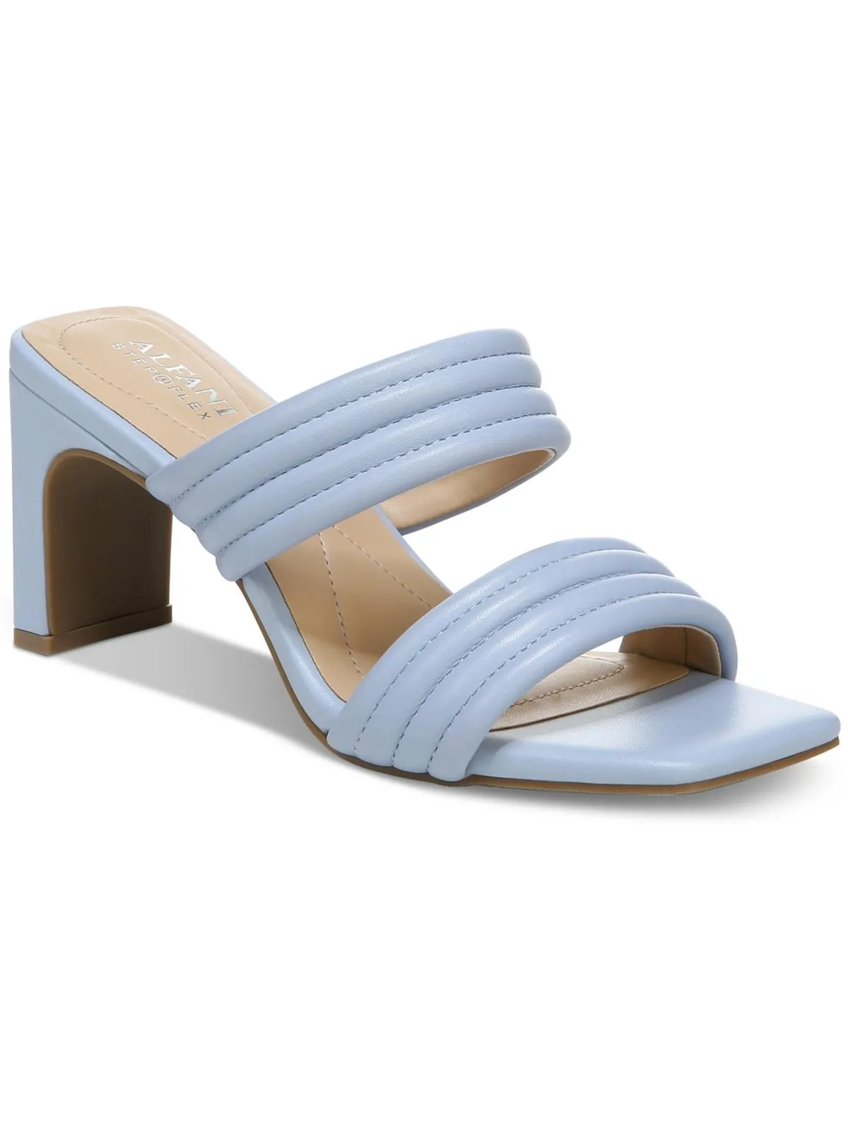 Stantonn Womens Leather Strappy Block Heels