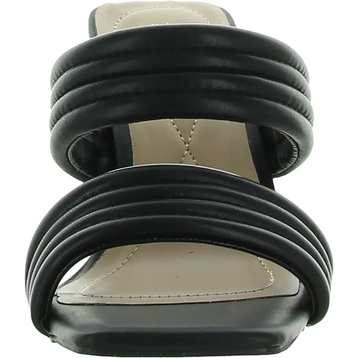 Stantonn Womens Leather Strappy Block Heels