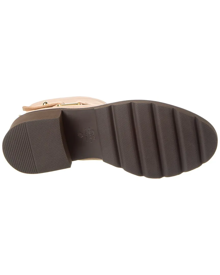 Stuart Weitzman Boulevard Moto Zip Suede Bootie