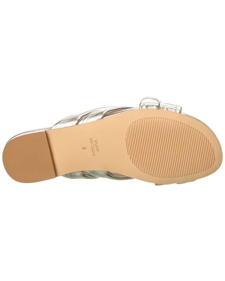 Stuart Weitzman Crossover Leather Slide