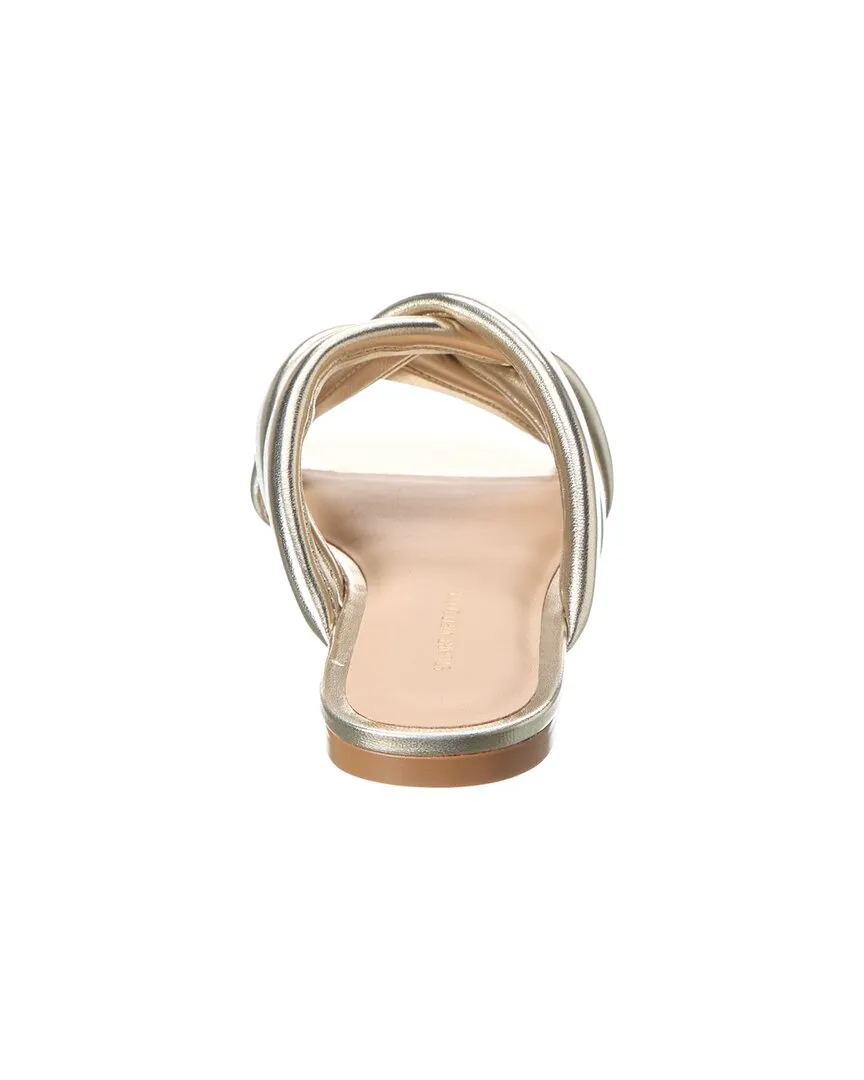 Stuart Weitzman Crossover Leather Slide