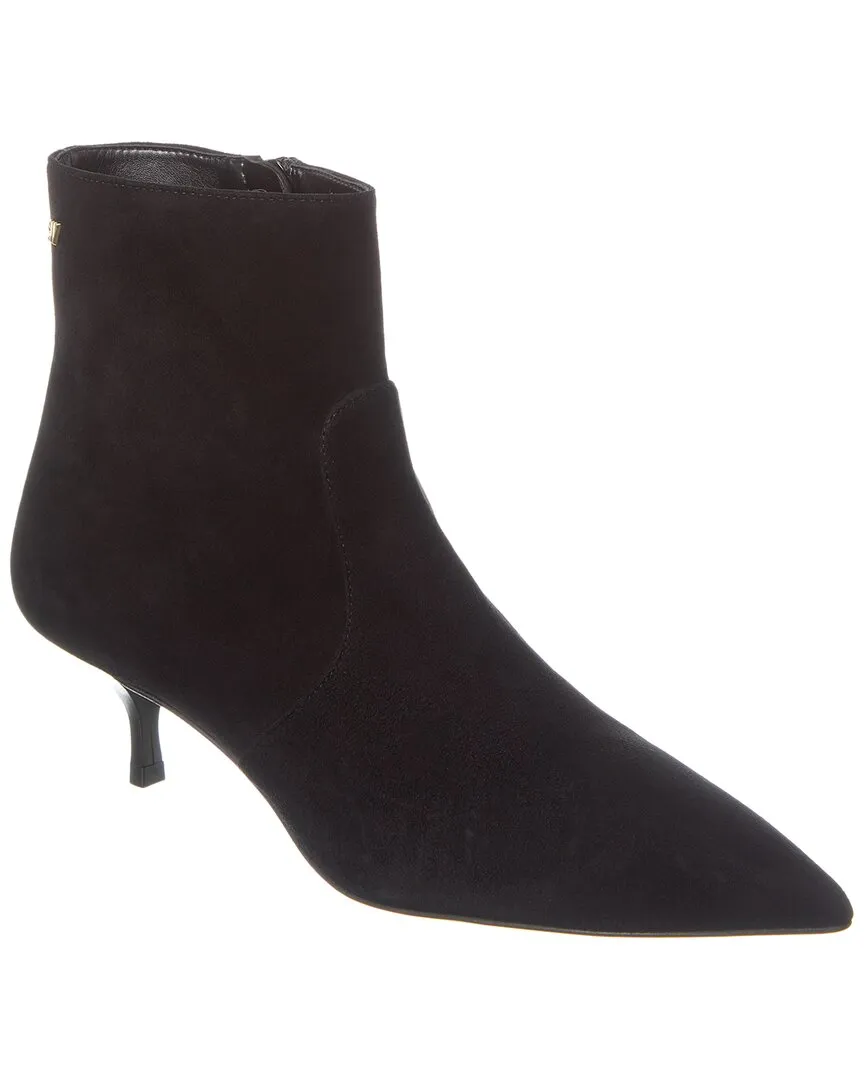 Stuart Weitzman Mara 50 Zip Suede Bootie