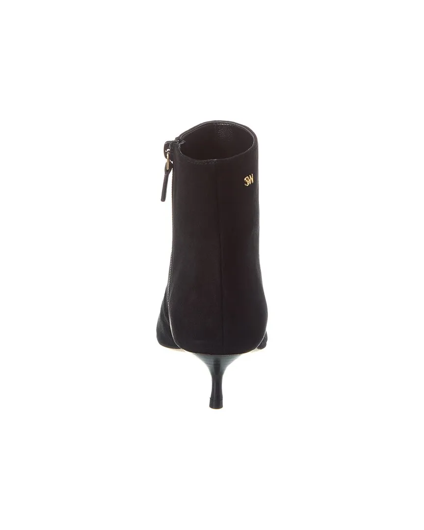 Stuart Weitzman Mara 50 Zip Suede Bootie