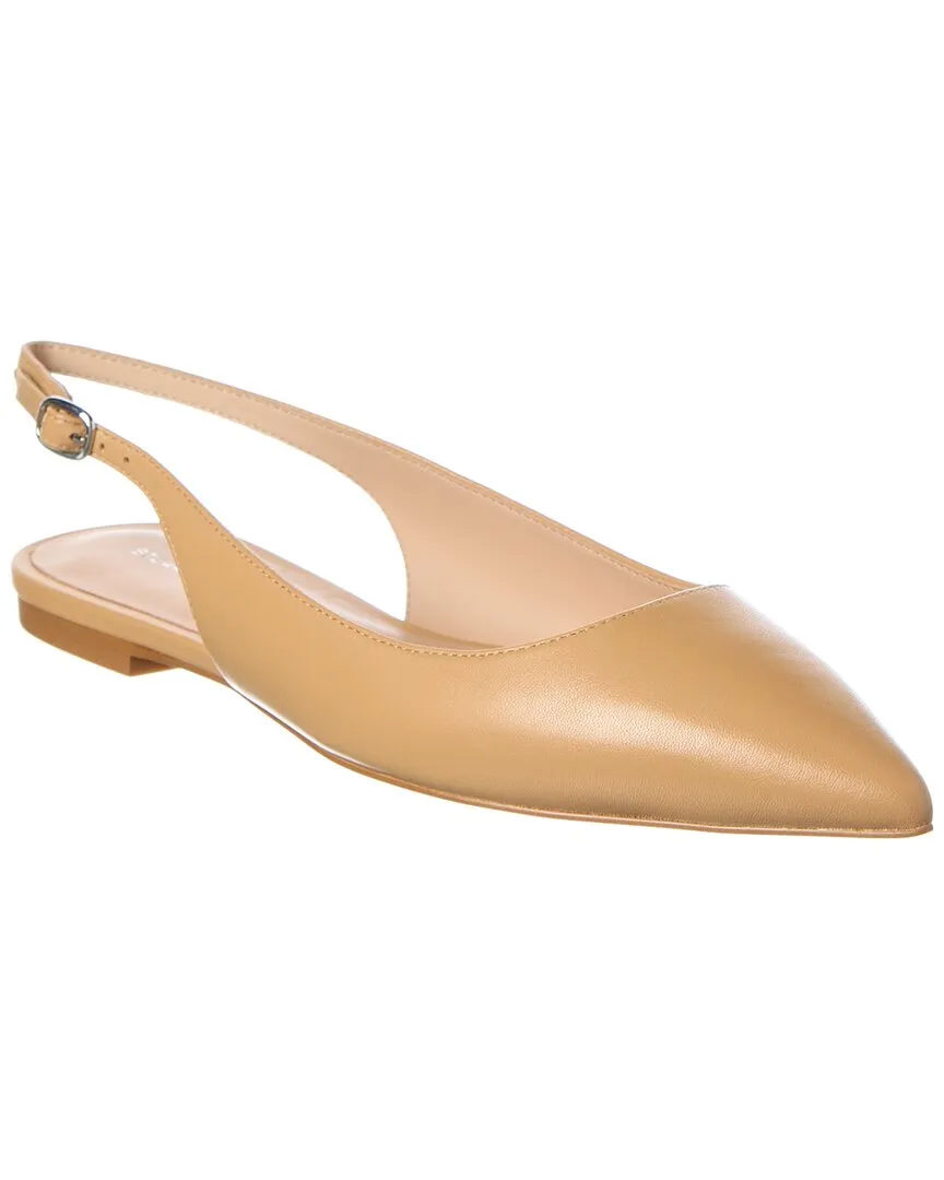 Stuart Weitzman Mara Leather Slingback Flat