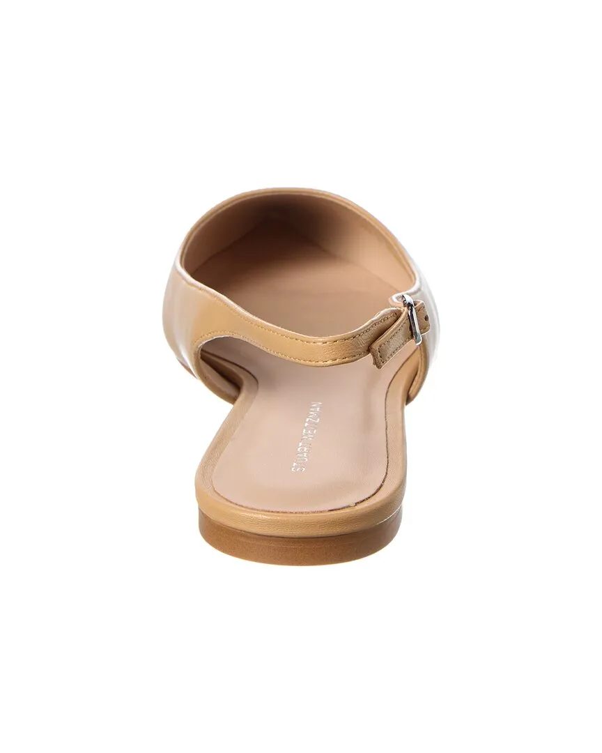 Stuart Weitzman Mara Leather Slingback Flat