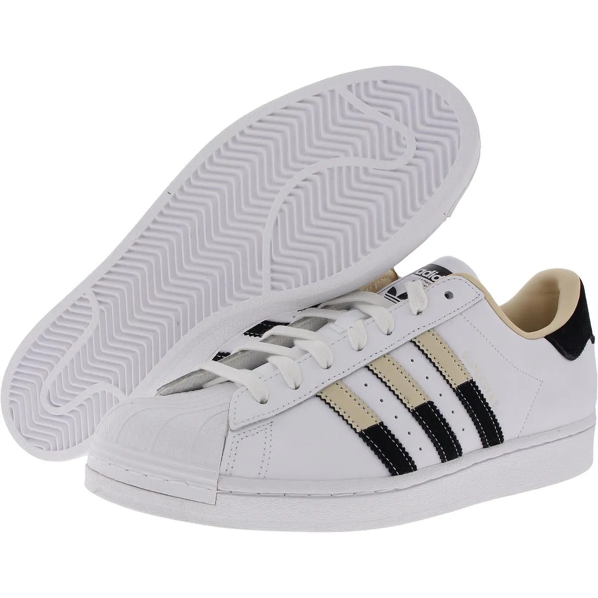 Superstar Mens Lace-Up Leather Casual And Fashion Sneakers