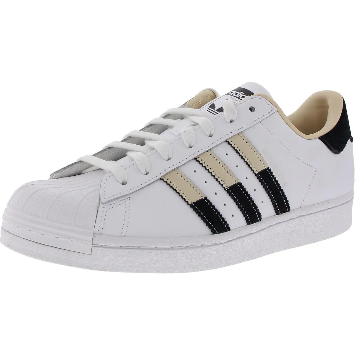 Superstar Mens Lace-Up Leather Casual And Fashion Sneakers
