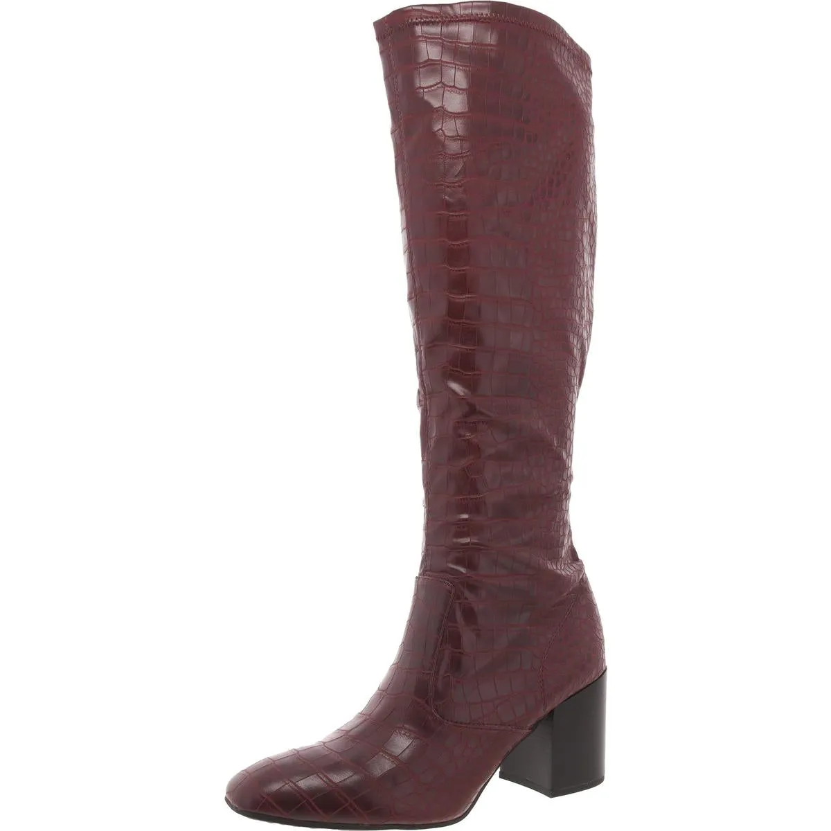 Talfer Womens Faux Leather Tall Knee-High Boots