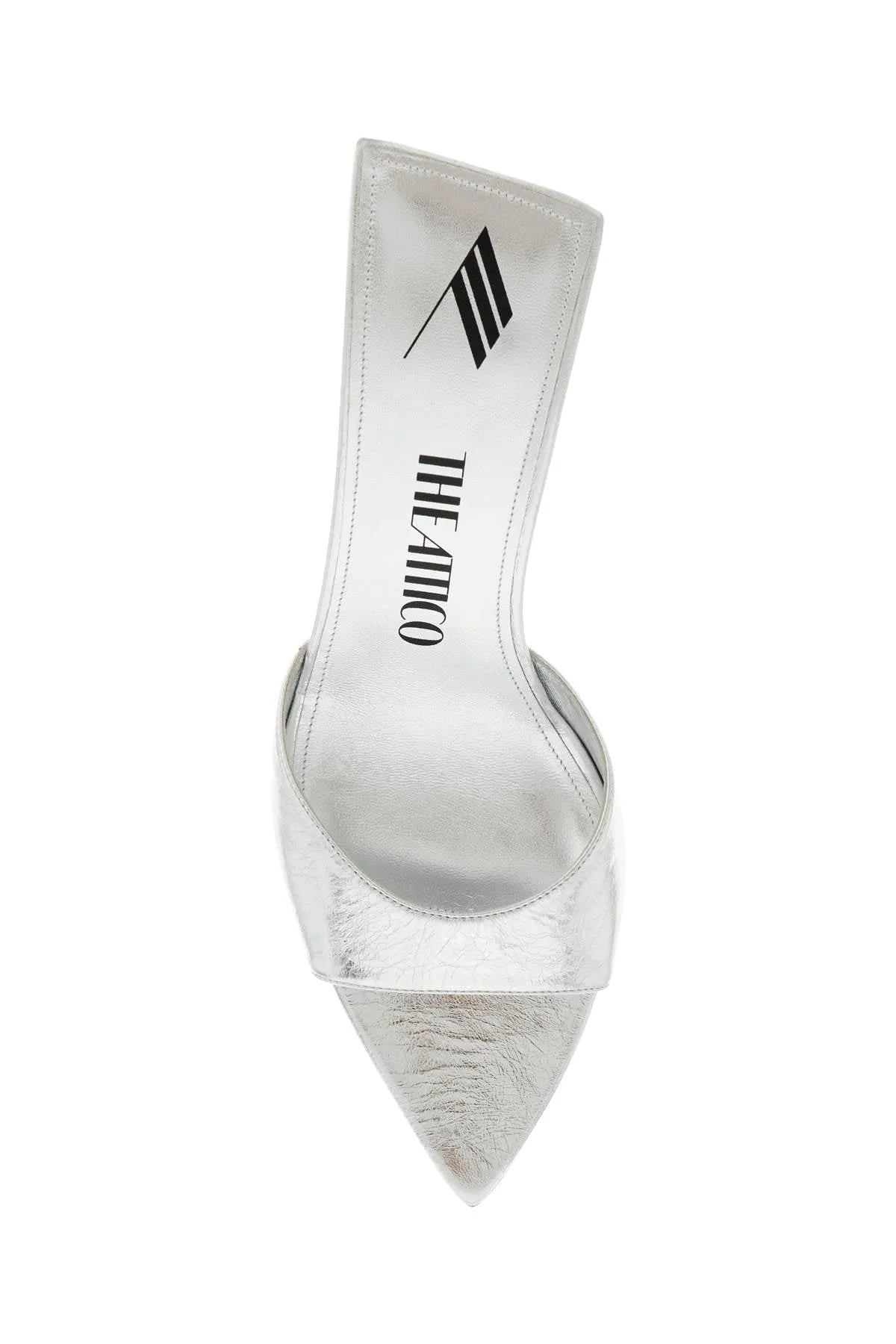 The Attico Women's Cracked Laminated Leather Bes Mules