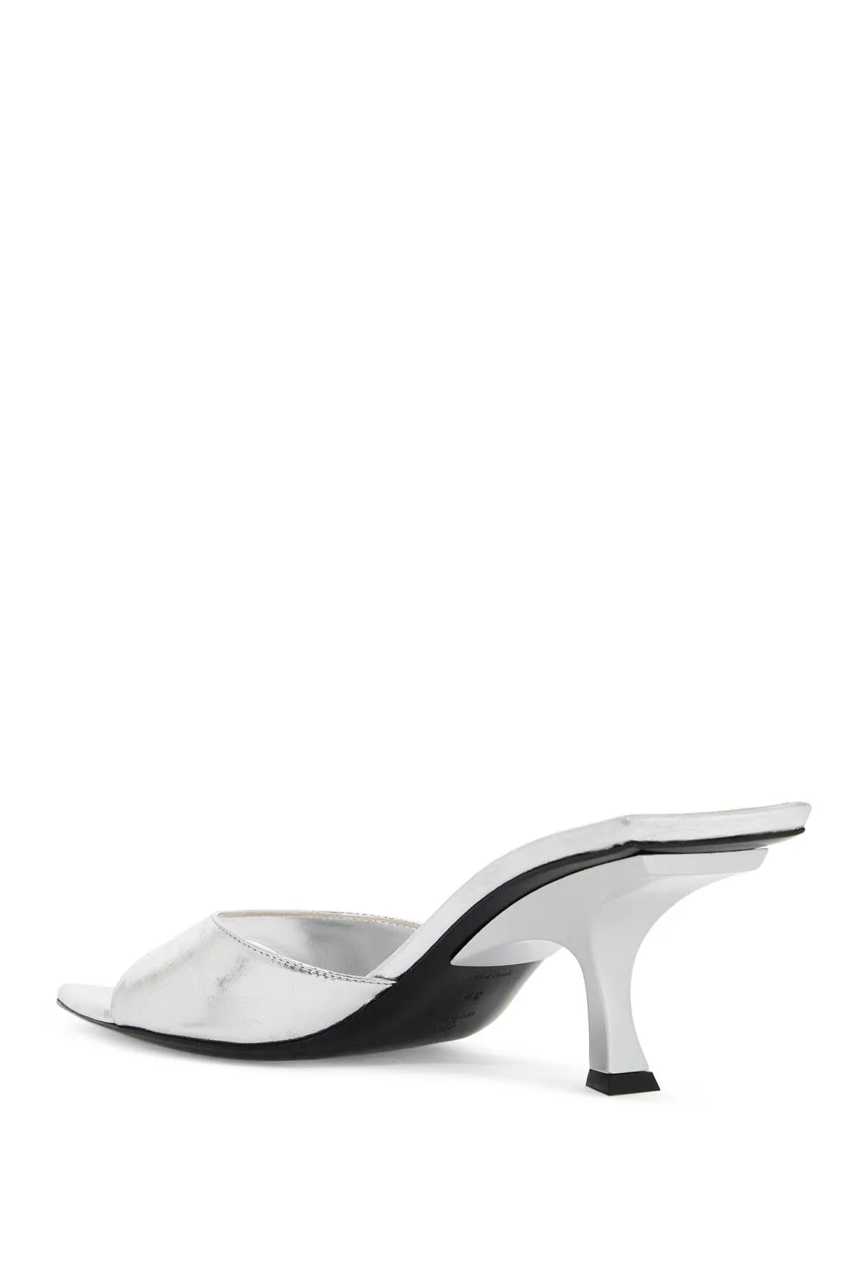 The Attico Women's Cracked Laminated Leather Bes Mules