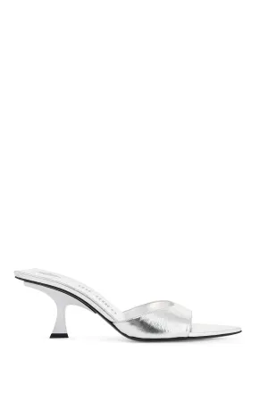 The Attico Women's Cracked Laminated Leather Bes Mules