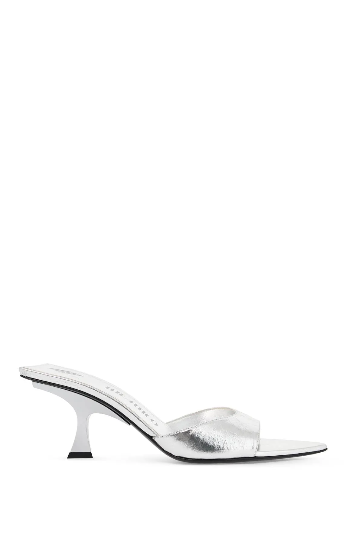 The Attico Women's Cracked Laminated Leather Bes Mules