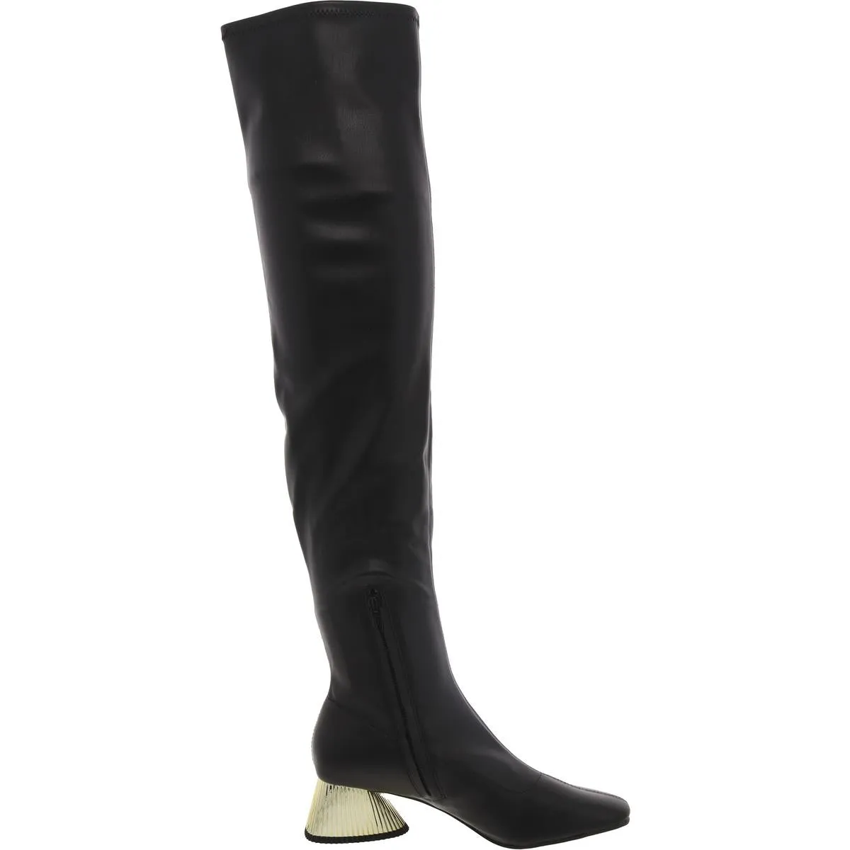 The Laterr OTK Boot Womens Tall Faux Leather Thigh-High Boots