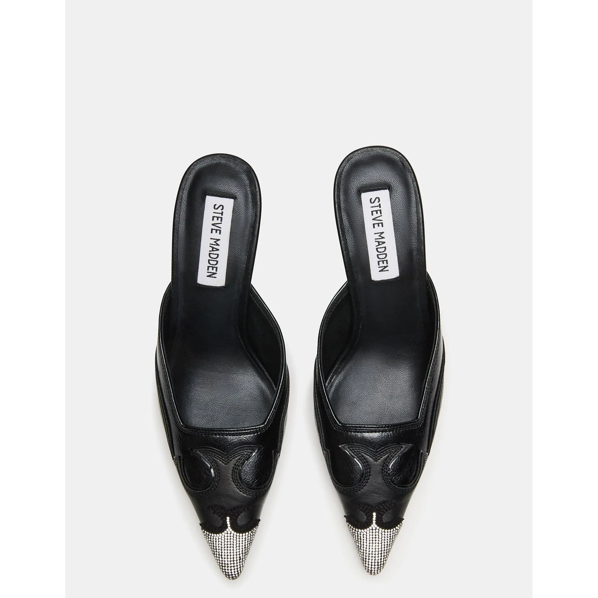 Thorin Black Leather Rhinestones