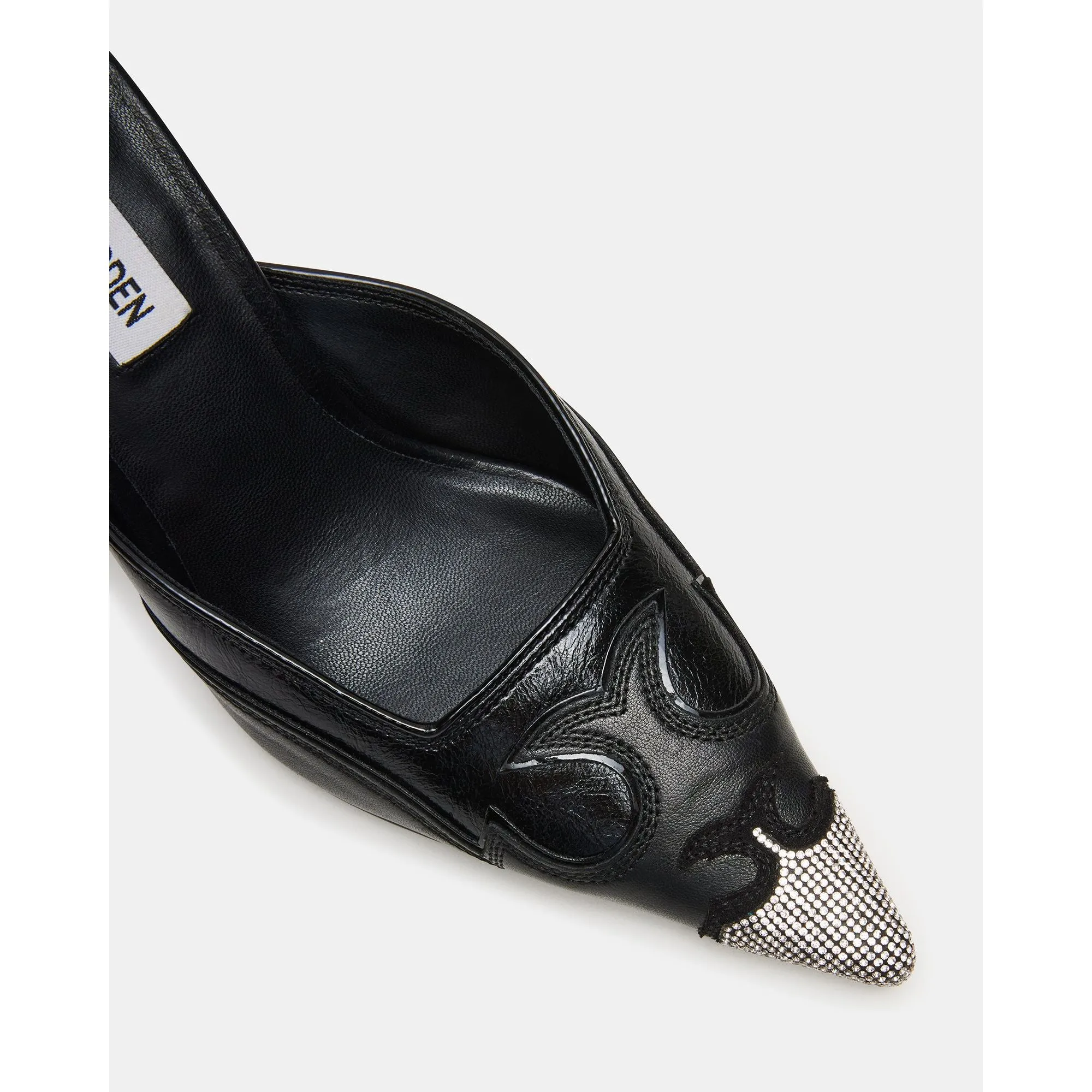 Thorin Black Leather Rhinestones