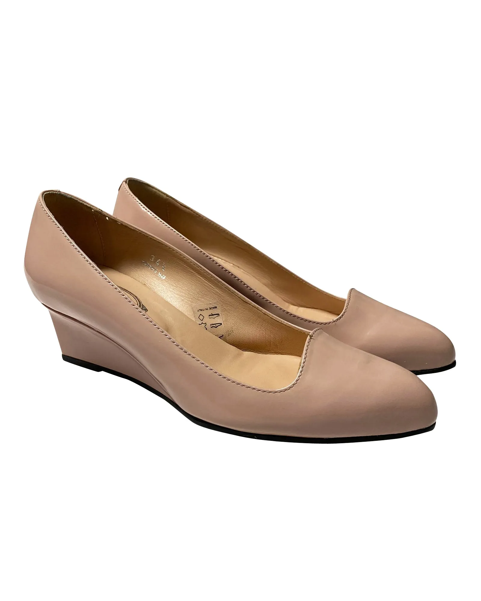 Tod's Pointed Wedge in Pink Leather
