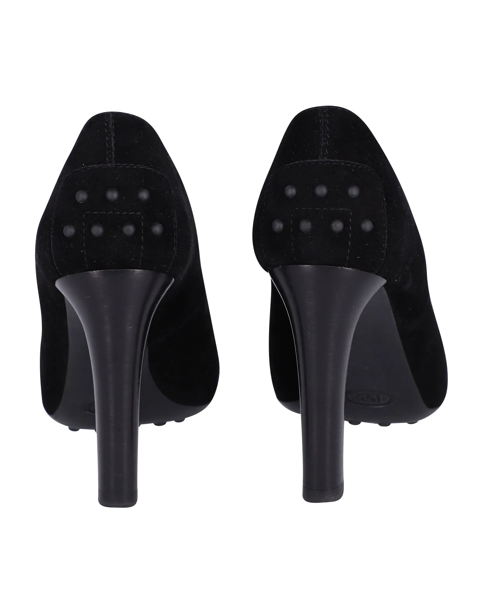 Tod's Pumps with Rubber Pebbles in Black Suede