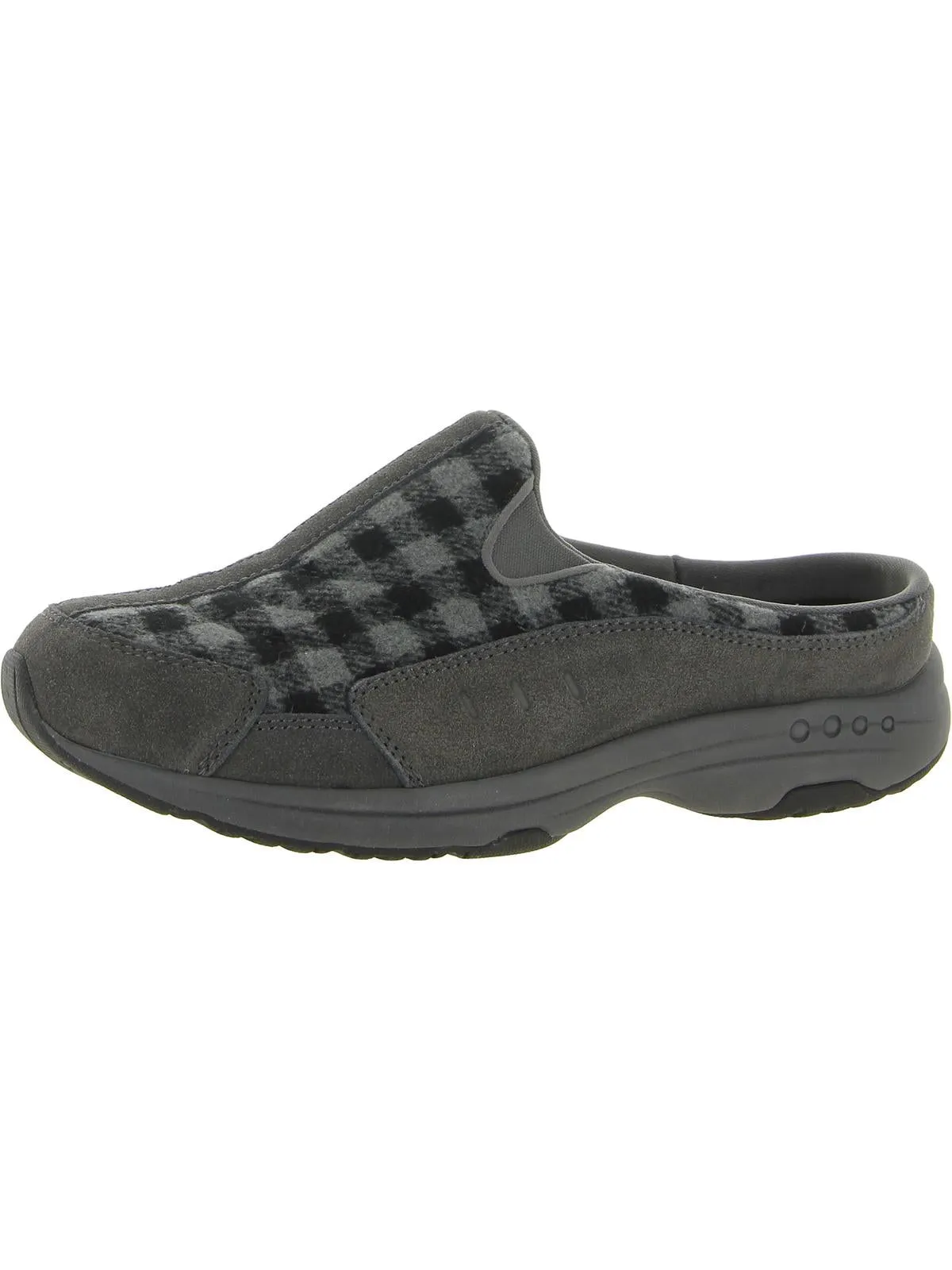 Traveltime 498 Womens Suede Plaid Mules
