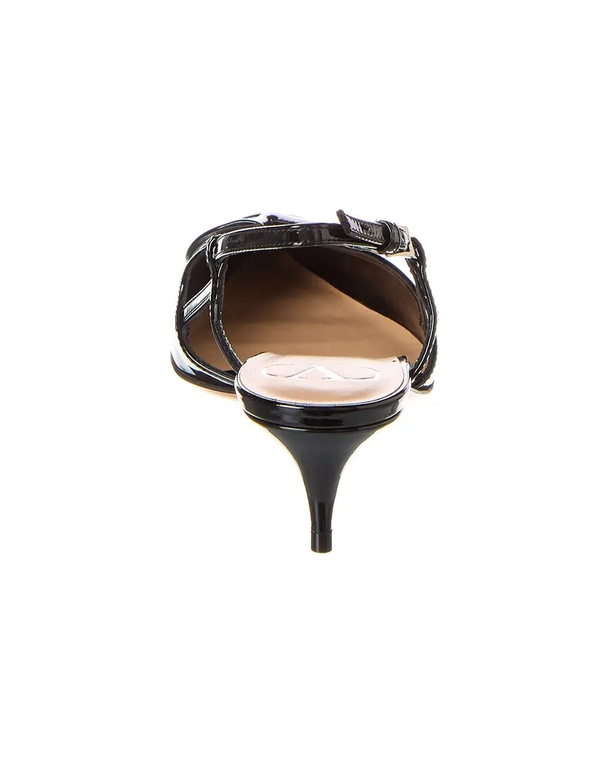 Valentino VLogo 40 Patent Slingback Pump