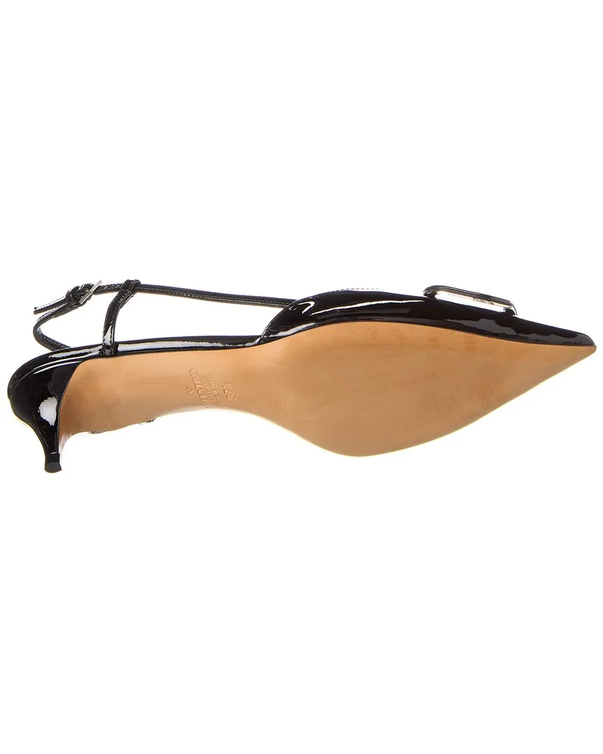 Valentino VLogo 40 Patent Slingback Pump