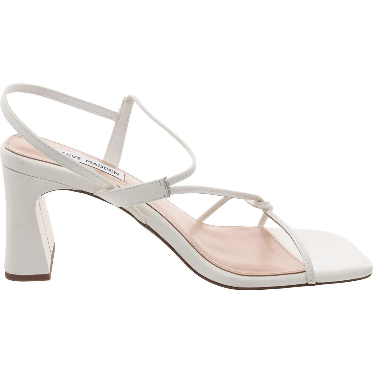 Valora Womens Strappy Leather Slingback Heels