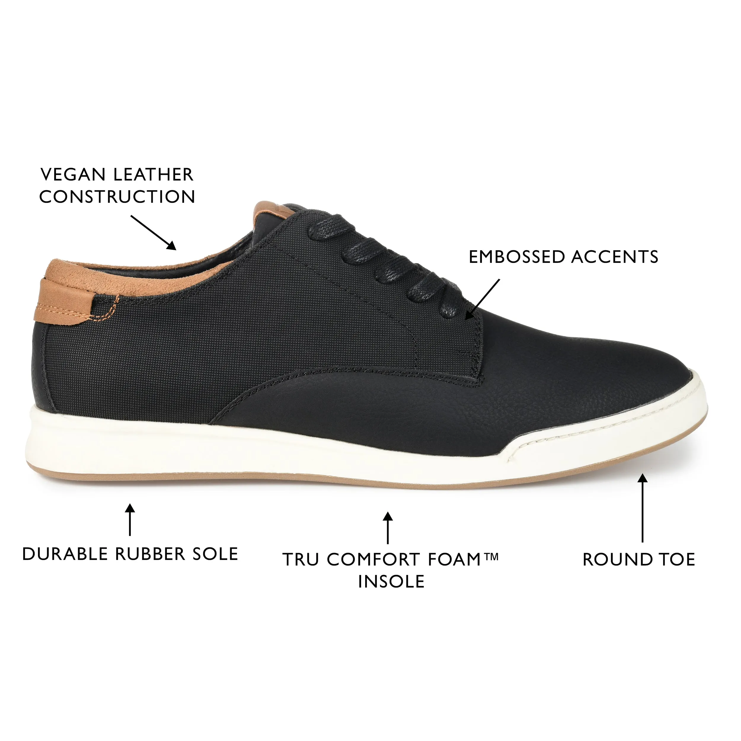 Vance Co. Aydon Wide Width Casual Sneaker