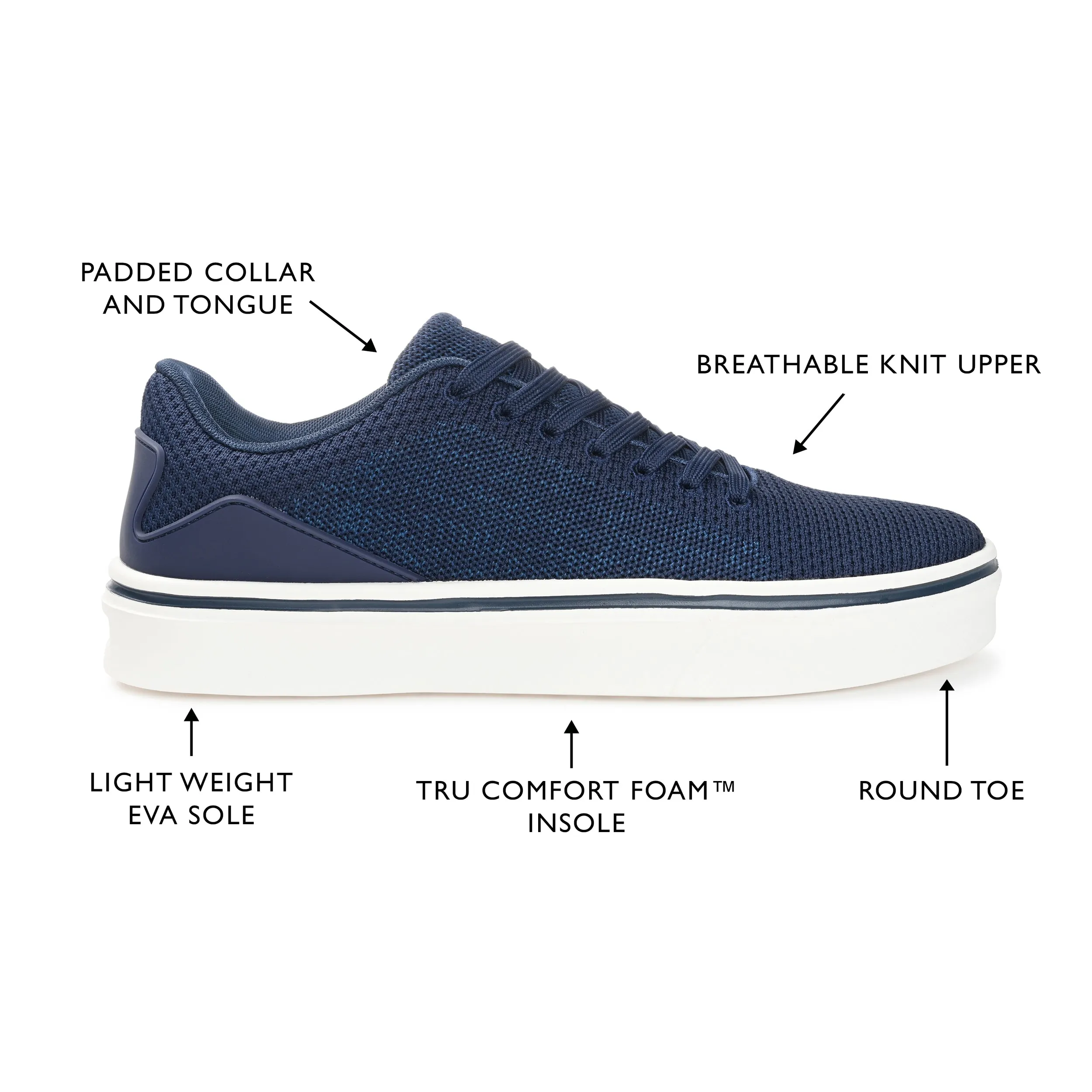 Vance Co. Desean Knit Casual Sneaker