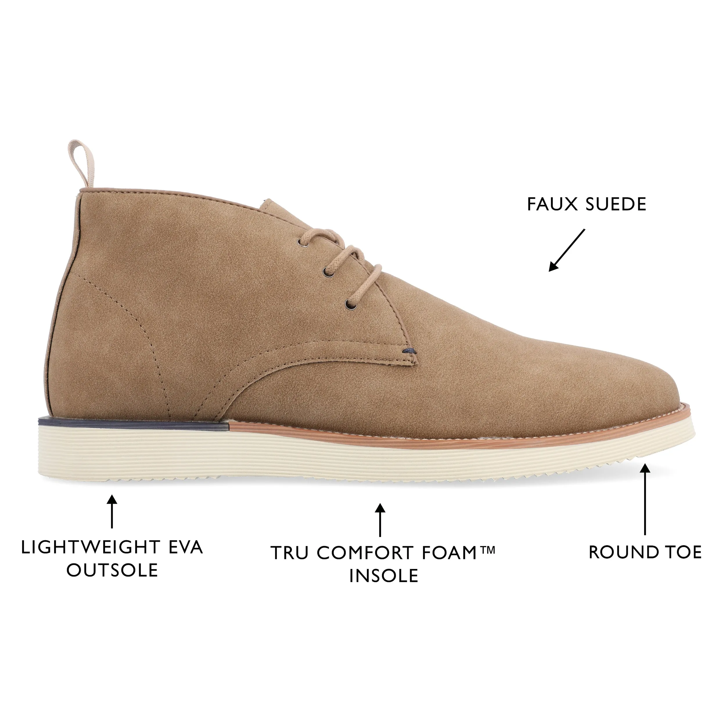 Vance Jimmy Plain Toe Chukka Boot