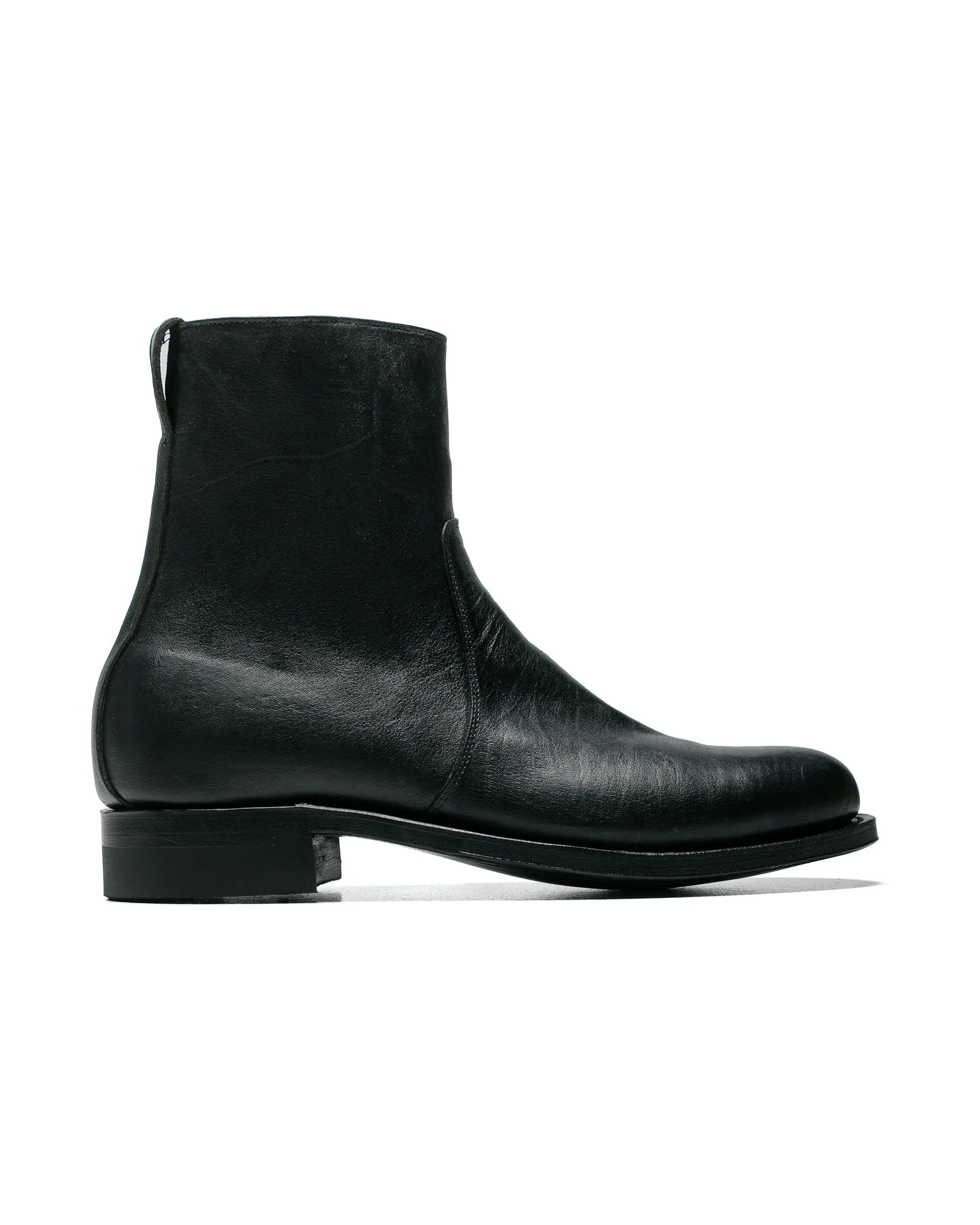Viberg 2030CH Side Zip Boot Nero Washed Kangaroo (Pre-Order)