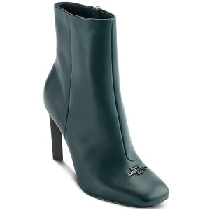 VICA Womens Patent Leather Square toe Booties